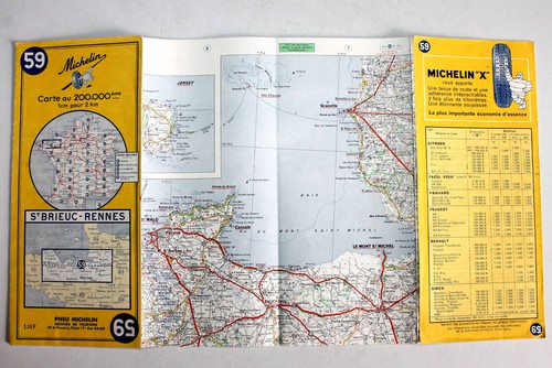 Carte michelin 1964 - carte,