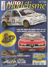 AUTO MODELISME N°156 106 XSI TOUR DE CORSE 1993 / ALFA MONTREAL / R5 GT TURBO