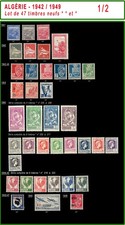 ALGERIE 1942/1949 - Lot de 47