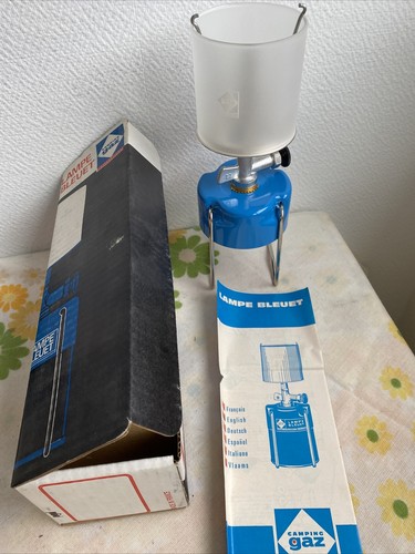 Ancienne lampe bleuet camping - bleuet,