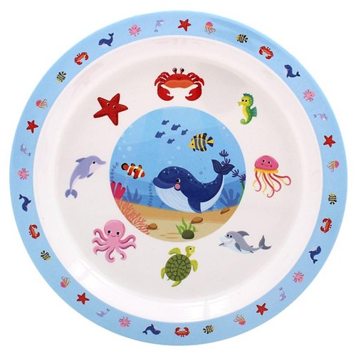 Assiette vie marine - assiette, de