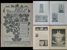 ART ET DECORATION 1900 RORSTRAND, BING GRONDAHL, ORFEVRERIE, TIFFANY, CHRISTOFLE