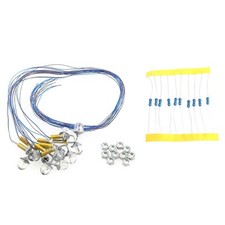 Ensemble de construction à l'échelle HO lampes murales 10 lumières DEL pack c