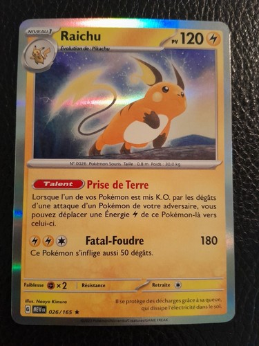 Carte pokémon holo raichu - pokémon,