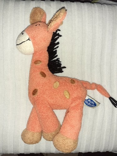 Peluche doudou girafe orange - peluche,