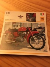 RUMI 175 VT 1954 Carte moto Collection Atlas Italie