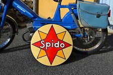 Plaque émaillée SPIDO huile