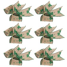  6 pièces grand arc art mural pour la Saint-Patrick arcs de trèfle pour