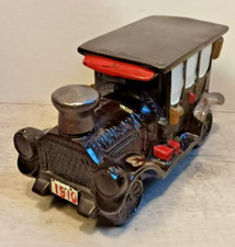 Ancienne Bouteille de WHISKY forme de voiture / Tacot 1910 en faïence M. Japan