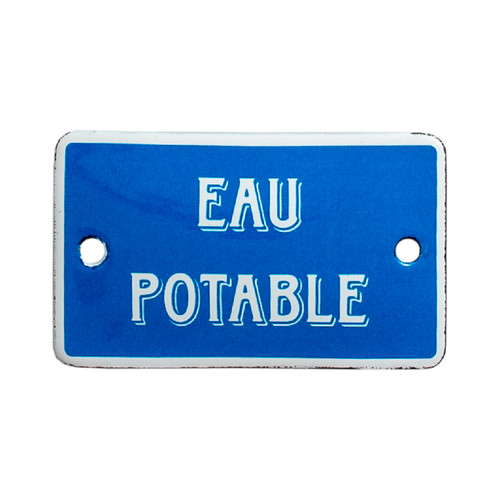 Plaque émaillée humoristique