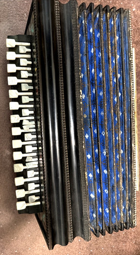 Antique accordion mother - accordion, of