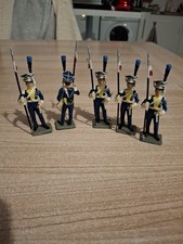 Lot 5 de 5 Soldats Starlux Premier Empire. Très Bon État.