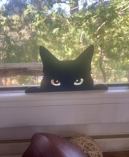 Art Mural Chat À La Fénetre