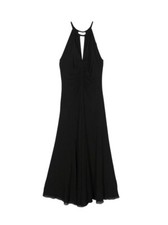 Robe Longue Twinset En Jersey De Viscose Crêpe Avec Décolleté Américain