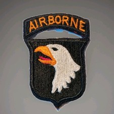 Patch 101st AIRBORNE US type 3 tab attaché WW2 - ORIGINAL