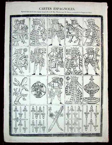 Planche cartes espagnoles - planche,