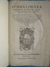ST THOMAS D'AQUIN SUMMA CONTRA