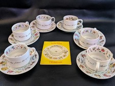 Ensemble De 6 Tasses À Thé En Forme De Coeur De Trèfle Horoscope Avec Soucoupes