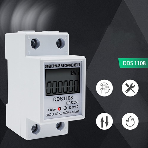 Compteur énergie monophasé - d'énergie,