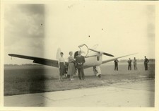 PHOTO ANCIENNE - VINTAGE SNAPSHOT - AVION AVIONNETTE TARMAC HÉLICE - PLANE HELIX
