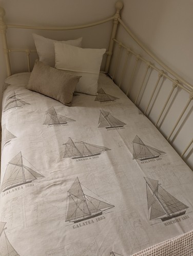 Housse couette bateau beige - housse,