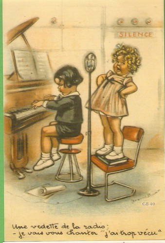 Germaine bouret carte - germaine, postale