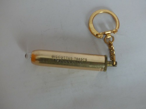 Porte clé métal dore lampe - porte,