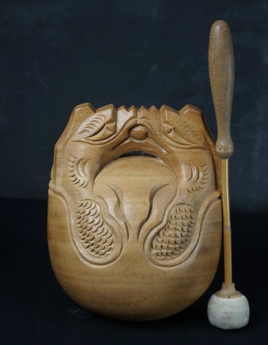 Vintage japan buddhist mokugyo - japan,