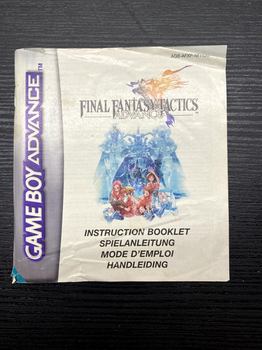 Notice seule final fantasy - seule,