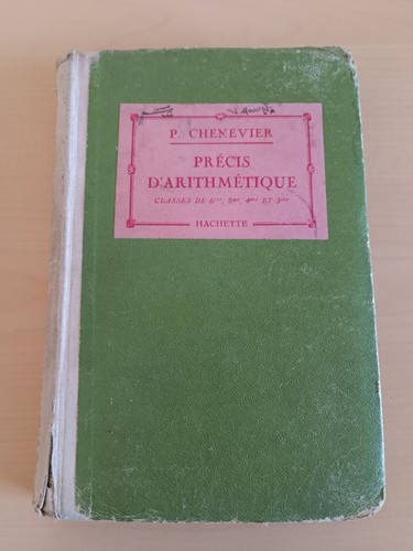 Livre précis arithmétique - livre,