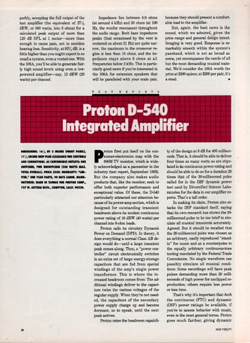 Proton 540 amplifier full - -,