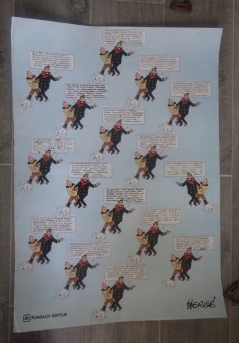 Poster rombaldi hergé - poster,