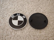 2x BMW Noir Blanc Insigne Logo