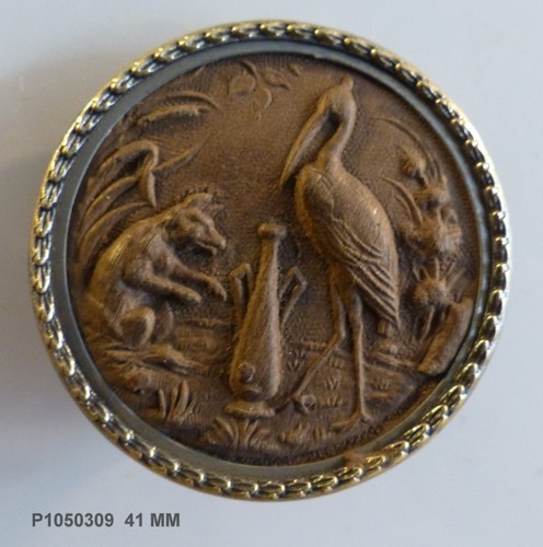 Bouton ancien fable - 41, mm