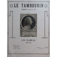 RAMEAU Jean-Philippe Le Tambourin Piano