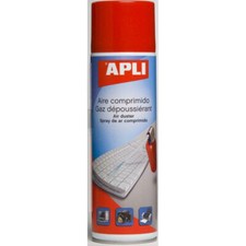 Bombe d'air - Gaz dépoussiérant pour clavier ordinateur - 400 ml - Apli