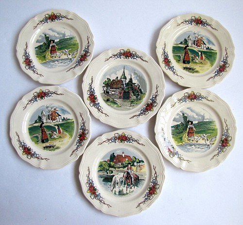 Assiettes dessert service - assiettes, à