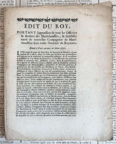 Louis édit fondateur - xv, –