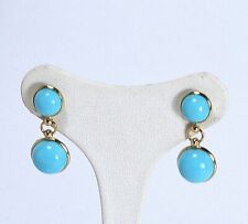 Boucles D'Oreilles or Jaune 18