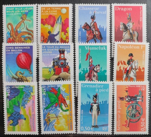 France lot timbres celebrites - france,