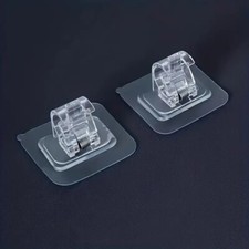 2 Supports-tringle porte rideau voilage Adhésif autocollant imperméable, durable