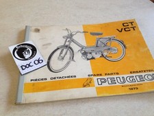 Peugeot parts list cyclomoteur CT VCT  liste pièces détachées éd. 73 vélomoteur