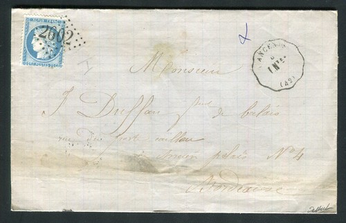 Rare lettre ancenis - lettre, d'ancenis
