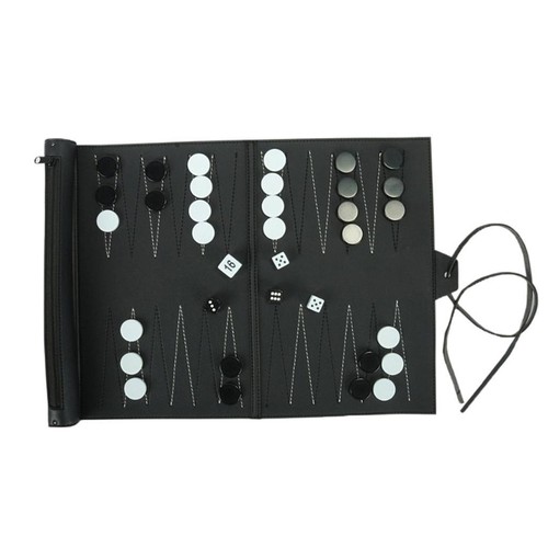 Ensemble backgammon cuir - ensemble,