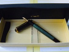 Stylo plume à piston PELIKAN M 400 Vert noir, modèle avant 1997