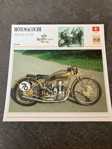 Carte fiche moto collection - carte,