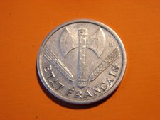 FRANCE. 1 FRANC ETAT FRANCAIS 1942.