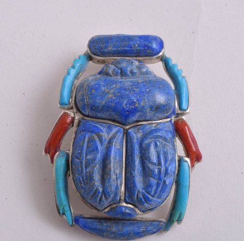 Pendentif argent scarabée - pendentif, en