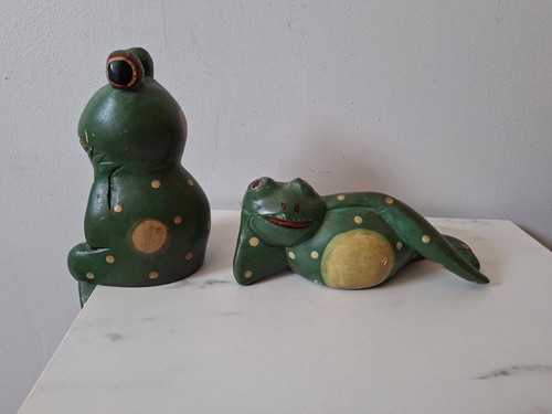 Grenouille sculptee bois - grenouille, /