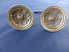 2 boutons laiton roses tiroirs